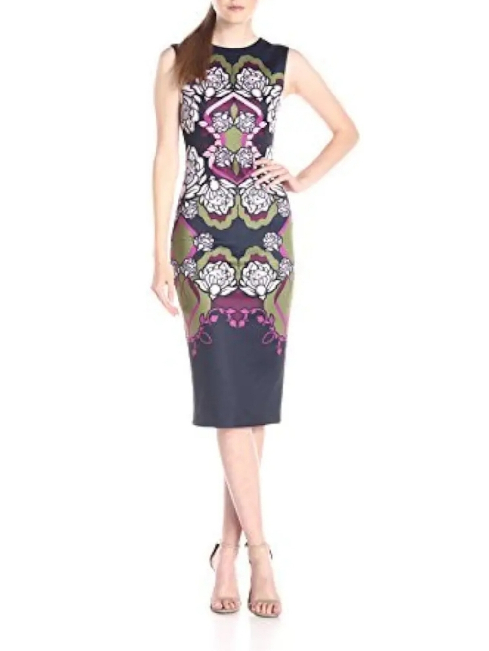 ✨HOST PICK✨ TB 0/US 2 Ted Baker Zyta Floral Sleeveless Sheath Dress
